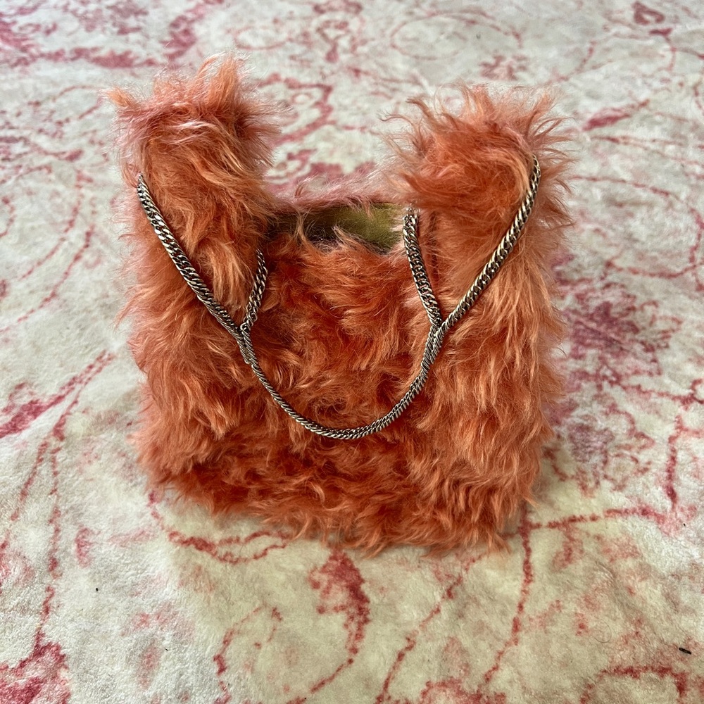Hayward Furry Pink Mini Shopper Handbag